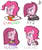 Size: 844x1000 | Tagged: safe, artist:acesrockz, imported from derpibooru, pinkie pie, earth pony, pony, alternate hairstyle, choker, clothes, crossover, cute, diapinkes, female, frown, glare, jacket, lidded eyes, pinkamena diane pie, simple background, smiling, smirk, solo, white background, yu-gi-oh!, yu-gi-oh! arc-v, yugo, yuri (arc-v), yuto, yuya sakaki