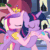 Size: 502x502 | Tagged: safe, imported from derpibooru, screencap, princess cadance, twilight sparkle, twilight sparkle (alicorn), alicorn, pony, the times they are a changeling, animated, duo, eyes closed, female, gif, hug, sisters-in-law, snuggling