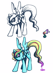 Size: 2480x3508 | Tagged: safe, artist:colourbee, imported from derpibooru, oc, oc only, oc:colour bee, pegasus, pony, solo