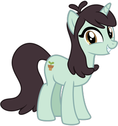 Size: 2800x3000 | Tagged: safe, artist:cheezedoodle96, imported from derpibooru, sprout greenhoof, pony, viva las pegasus, .svg available, female, las pegasus resident, looking at you, mare, simple background, smiling, svg, transparent background, vector