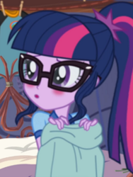 Size: 202x269 | Tagged: safe, imported from derpibooru, screencap, sci-twi, twilight sparkle, equestria girls, legend of everfree, blushing