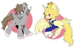 Size: 1041x675 | Tagged: safe, artist:oxy-diamond, imported from derpibooru, oc, oc only, oc:digital dusk, oc:prince lionel, pony