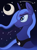 Size: 2406x3216 | Tagged: safe, artist:sirdeeviant, imported from derpibooru, princess luna, female, moon, night, s1 luna, solo, stars