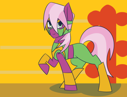 Size: 1024x788 | Tagged: safe, artist:themechagiraffe, idw, imported from derpibooru, cherry blossom (idw), boots, cherry blossom (g4), mask, mystery mare, solo, wrestling ring