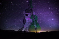 Size: 4256x2832 | Tagged: safe, artist:tootootaloo, imported from derpibooru, octavia melody, cello, female, musical instrument, night, solo, stars, wallpaper