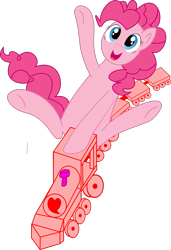 Size: 1151x1683 | Tagged: safe, artist:ilukaappledash, imported from derpibooru, pinkie pie, female, newbie artist training grounds, solo, train