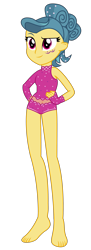 Size: 1500x4113 | Tagged: safe, artist:sketchmcreations, imported from derpibooru, trapeze star, human, equestria girls, viva las pegasus, barefoot, commission, equestria girls-ified, feet, female, hand on hip, leotard, simple background, solo, transparent background, vector