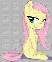 Size: 1234x1448 | Tagged: safe, artist:jonathan the awesome, derpibooru exclusive, imported from derpibooru, fluttershy, female, simple background, solo, watermark