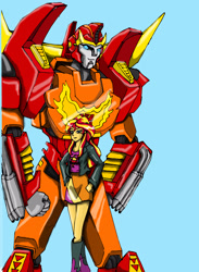 Size: 2340x3200 | Tagged: safe, artist:xdtaxundeadbuck01, imported from derpibooru, sunset shimmer, robot, equestria girls, boots, clothes, crossover, duo, jacket, leather jacket, rodimus prime, skirt, transformers