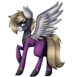 Size: 4200x4200 | Tagged: safe, artist:yeadatchantilly, imported from derpibooru, oc, oc only, oc:digital dusk, pony, absurd resolution, clothes, shadowbolts costume, solo