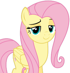 Size: 2825x2953 | Tagged: safe, artist:sketchmcreations, imported from derpibooru, fluttershy, viva las pegasus, c:, lidded eyes, looking at you, raised eyebrow, simple background, transparent background, vector