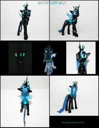 Size: 2116x2724 | Tagged: safe, artist:laservega, artist:uncommented, imported from derpibooru, queen chrysalis, 3d print, craft, irl, photo, sculpture, traditional art