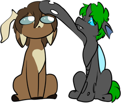 Size: 636x543 | Tagged: safe, artist:noveltmods, imported from derpibooru, oc, oc only, oc:bucketling, changeling, deer, animal in mlp form, changeling oc, female