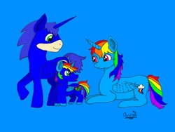 Size: 1024x768 | Tagged: safe, artist:narwhalsareawsome, imported from derpibooru, rainbow dash, oc, oc:sky, alicorn, pony, alicorn oc, alicornified, crossover, interspecies, male, offspring, parents:sonicdash, ponified, race swap, rainbowcorn, sega, shipping, sonic the hedgehog, sonic the hedgehog (series), sonicdash, straight, video game