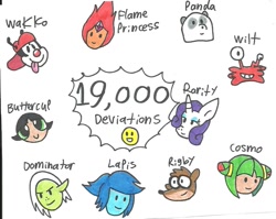 Size: 1065x849 | Tagged: safe, artist:cmara, imported from derpibooru, rarity, bear, human, panda, pony, raccoon, unicorn, adventure time, animaniacs, cosmo the seedrian, crossover, flame princess, foster's home for imaginary friends, gem, gem (race), humanoid, imaginary friend, lapis lazuli (steven universe), lord dominator, panda (we bare bears), regular show, rigby, seedrian, sonic the hedgehog (series), steven universe, traditional art, wakko warner, wander over yonder, we bare bears, wilt (foster's home for imaginary friends)