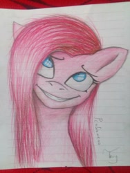 Size: 960x1280 | Tagged: safe, artist:monkamoni, imported from derpibooru, pinkie pie, female, photo, pinkamena diane pie, solo, traditional art