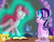 Size: 1800x1400 | Tagged: safe, artist:mechanized515, imported from derpibooru, pinkie pie, starlight glimmer, every little thing she does, fiducia compellia, glowing horn, hypnosis, hypnotized, levitation, magic, patreon, patreon logo, scene interpretation, telekinesis