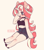 Size: 600x688 | Tagged: safe, artist:milkrainn, imported from derpibooru, sunset shimmer, anthro, plantigrade anthro, unicorn, belly button, female, mare, midriff, nail polish, open mouth, solo, thick eyelashes