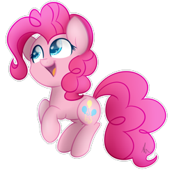 Size: 1092x1080 | Tagged: safe, artist:vanillashineart, imported from derpibooru, pinkie pie, female, solo, wingding eyes