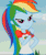Size: 869x1024 | Tagged: safe, edit, edited screencap, imported from derpibooru, screencap, rainbow dash, equestria girls, legend of everfree, animated, bedroom eyes, camp everfree outfits, cropped, cute, dashabetes, female, gif, implied handjob, invisible stallion, lip bite, out of context, smiling, solo
