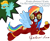 Size: 2917x2396 | Tagged: safe, artist:gutovi, imported from derpibooru, lightning dust, rainbow dash, pegasus, pony, bragging, clothes, crossover, dialogue, flight suit, goggles, golden snitch, grumpy, gryffindor, harry potter, harry potter (series), quidditch, signature, simple background, transparent background