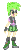 Size: 153x270 | Tagged: safe, artist:botchan-mlp, artist:drewdini, edit, imported from derpibooru, cherry crash, equestria girls, animated, background human, desktop ponies, devil horn (gesture), female, gif, pixel art, simple background, solo, sprite, transparent background