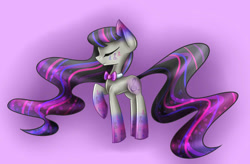 Size: 828x542 | Tagged: safe, artist:nelly250, imported from derpibooru, octavia melody, pony, female, gradient background, rainbow power, rainbow power-ified, solo