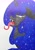 Size: 1831x2637 | Tagged: safe, artist:moondaneka, imported from derpibooru, nightmare moon, pony, female, solo, tongue out, traditional art