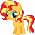 Size: 3333x3344 | Tagged: safe, artist:nsmah, imported from derpibooru, sunset shimmer, pony, unicorn, equestria girls, cute, female, filly, filly sunset shimmer, happy, looking at you, shimmerbetes, simple background, smiling, solo, transparent background, vector