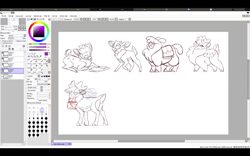 Size: 1280x800 | Tagged: safe, artist:nappyrat, imported from derpibooru, screencap, pomfy, alpaca, deer, elf, pony, reindeer, winter sprite, them's fightin' herds, basket, community related, fluffy, official art, reindeer antlers, sketch, sketch dump