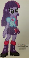 Size: 2626x5156 | Tagged: safe, artist:botchan-mlp, artist:jrfromdallas, imported from derpibooru, twilight sparkle, equestria girls, bead sprite, desktop ponies, female, pixel art, solo, sprite, twilight sparkle (alicorn)