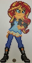 Size: 2620x5180 | Tagged: safe, artist:botchan-mlp, artist:jrfromdallas, imported from derpibooru, sunset shimmer, equestria girls, friendship games, bead sprite, desktop ponies, female, pixel art, solo, sprite