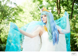 Size: 1021x737 | Tagged: safe, artist:lulu-nyan-cosplay, imported from derpibooru, princess celestia, human, clothes, cosplay, costume, irl, irl human, photo, solo