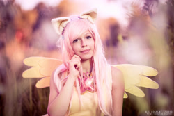 Size: 1024x683 | Tagged: safe, artist:ellychan, artist:ellychancosplay, imported from derpibooru, fluttershy, human, clothes, cosplay, costume, irl, irl human, photo, solo