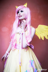 Size: 900x1350 | Tagged: safe, artist:tinemarieriis, imported from derpibooru, fluttershy, human, clothes, cosplay, costume, irl, irl human, photo, solo