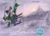 Size: 3499x2499 | Tagged: safe, artist:cyrilunicorn, imported from derpibooru, octavia melody, alternate clothes, alternate costumes, crossover, heroes of might and magic, katana, might and magic, russian, sword, text, weapon