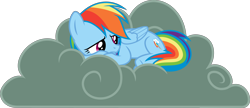 Size: 7974x3434 | Tagged: safe, artist:kevinerino, imported from derpibooru, rainbow dash, .svg available, absurd resolution, cloud, female, sad, simple background, solo, transparent background, vector