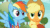 Size: 858x477 | Tagged: safe, imported from derpibooru, screencap, applejack, rainbow dash, pony, buckball season, ball, clothes, gif, jersey, non-animated gif, smiling, thousand yard stare