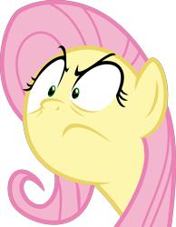 Size: 6143x7920 | Tagged: safe, artist:pink1ejack, imported from derpibooru, fluttershy, buckball season, absurd resolution, female, peeved, simple background, solo, transparent background