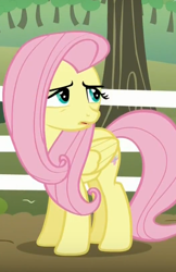 Size: 350x540 | Tagged: safe, imported from derpibooru, screencap, fluttershy, pegasus, pony, buckball season, cropped, cute, female, lidded eyes, mare, open mouth, shyabetes