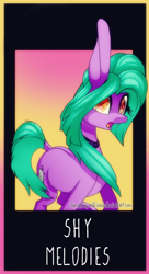 Size: 526x969 | Tagged: safe, artist:symphstudio, artist:xxmissteaxx, imported from derpibooru, oc, oc only, oc:melody shy, impossibly large ears, solo