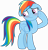 Size: 5806x6000 | Tagged: safe, artist:slb94, imported from derpibooru, rainbow dash, pegasus, pony, stranger than fan fiction, absurd resolution, blushing, cute, embarrassed, female, flattered, floppy ears, looking away, simple background, solo, transparent background, vector