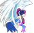 Size: 536x515 | Tagged: safe, artist:eshtinayt, imported from derpibooru, sci-twi, twilight sparkle, equestria girls, legend of everfree, angel, human coloration, scitwilicorn, solo, transformation, wings