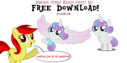 Size: 1200x600 | Tagged: safe, artist:pointnabi, deleted from derpibooru, imported from derpibooru, princess flurry heart, pony, 3q, adobe flash, adobe flash cs6, animated, baby, baby pony, big eyes, big horn, cute, free download, free to use, large wings, puppet, puppet rig, red eyes, yellow pony