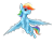 Size: 1300x1100 | Tagged: safe, artist:evilsonikku, imported from derpibooru, rainbow dash, pony, female, solo