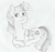 Size: 1600x1500 | Tagged: safe, artist:renardprower, imported from derpibooru, twilight sparkle, alicorn, pony, bedroom eyes, chest fluff, crossed hooves, dock, ear fluff, female, looking at you, monochrome, pencil drawing, prone, rough sketch, simple background, smiling, solo, traditional art, twilight sparkle (alicorn), white background