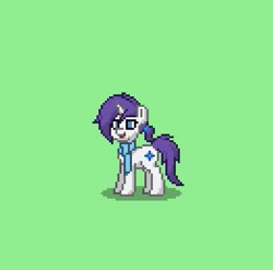 Size: 393x389 | Tagged: safe, imported from derpibooru, oc, oc only, oc:ivory, pony, pony town, alternate universe, clothes, pixel art, scarf, solo, ultimare universe