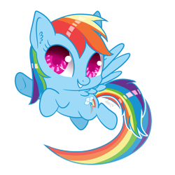 Size: 1024x1024 | Tagged: safe, artist:lokkyta, imported from derpibooru, rainbow dash, backwards cutie mark, chibi, cute, dashabetes, female, solo