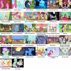 Size: 2048x2060 | Tagged: safe, edit, edited screencap, imported from derpibooru, screencap, alula, amethyst skim, amethyst star, apple bloom, applejack, barren hymn, big macintosh, blueberry frosting, bon bon, burnin' rubber, carrot top, cloud brûlée, cloud kicker, colter sobchak, cotton cloudy, cranky doodle donkey, daisy, dinky hooves, dizzy twister, doctor whooves, dusk drift, featherweight, first base, flam, flim, flower wishes, fluttershy, golden harvest, ivy vine, jeff letrotski, jet set, little red, liza doolots, lonely hearts, lyra heartstrings, madame leflour, magnolia blush, mango dash, ms. harshwhinny, night light, nightmare moon, noi, northern song, offbeat, orange swirl, petunia, pinkamena diane pie, pinkie pie, pipsqueak, piña colada, pluto, rainbow dash, rainy feather, rarity, ruby pinch, scootaloo, sheer silk, shoeshine, skid marks, sparkler, spring melody, sprinkle medley, starlight glimmer, strawberry fields, theodore donald "donny" kerabatsos, time turner, tootsie flute, tornado bolt, twilight sparkle, twinkleshine, upper crust, zephyr breeze, alicorn, earth pony, pony, 28 pranks later, a friend in deed, dungeons and discords, flight to the finish, flutter brutter, friendship is magic, it ain't easy being breezies, lesson zero, newbie dash, party of one, party pooped, pinkie apple pie, read it and weep, slice of life (episode), sonic rainboom (episode), sweet and elite, the best night ever, the cart before the ponies, the cutie map, the cutie pox, the cutie re-mark, the return of harmony, the super speedy cider squeezy 6000, too many pinkie pies, twilight time, wonderbolts academy, aura (g4), chart, coach rainbow dash, comparison, comparison chart, currant dust, flower flight, george harrison, homer's enemy, john lennon, male, mane six, meme, mocha almond, moon dust, moonstone (g4), paul mccartney, pepperjack, ponified, sitting, sitting lyra, stallion, the simpsons, the simpsons movie, train tracks (g4), twilight sparkle (alicorn), wall of tags, white marble, yelling, you're going to love me