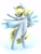 Size: 884x1166 | Tagged: safe, artist:rainbowjune, imported from derpibooru, derpy hooves, pony, bipedal, female, solo, standing